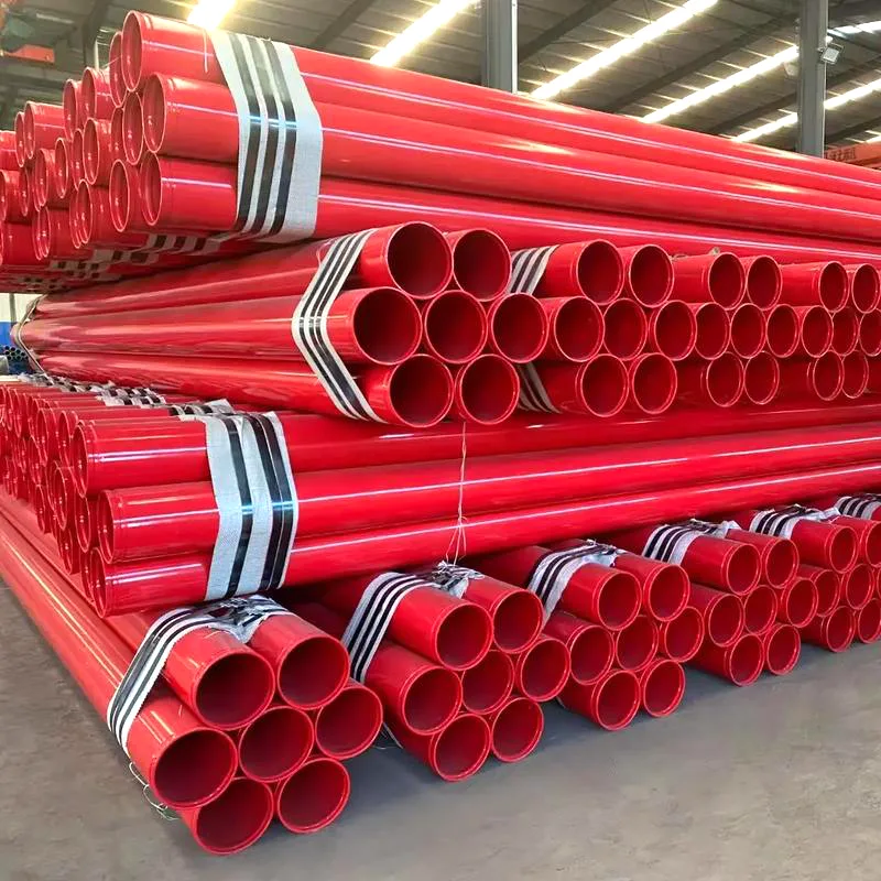 Tubos de aço carbono revestidos de plástico